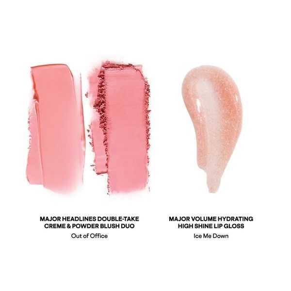 Подарунковий набір Patrick Ta Patrick's Glow Gloss - Ice Me Down (двофазні рум'яна + блиск для губ) 117917 фото