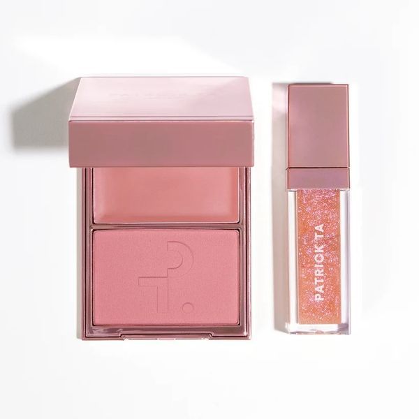 Подарунковий набір Patrick Ta Patrick's Glow Gloss - Ice Me Down (двофазні рум'яна + блиск для губ) 117917 фото