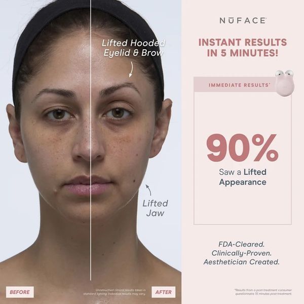 Набір для мікрострумової терапії NuFace Mini+ Starter Kit - Violet Dusk 117785 фото