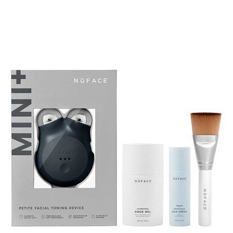 Набір для мікрострумової терапії NuFace Mini+ Starter Kit - Midnight Black 117786 фото