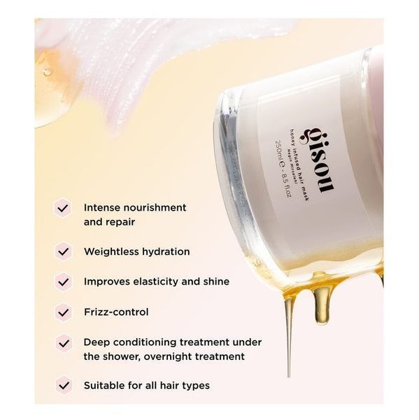Маска для волосся Gisou Honey Infused Hair Mask з медом поживна 75 мл 116720 фото