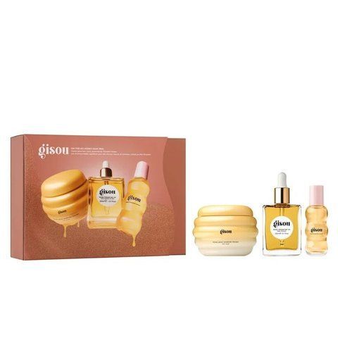 Подарочный набор Gisou On-The-Go Honey Hair Trio (парфюм для волос 15 мл + масло для волос 20 мл + маска для волос 75 мл) 117963 фото