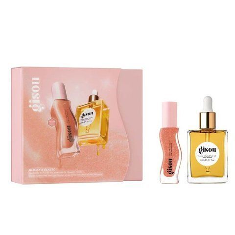 Подарочный набор Gisou Glossy & Glazed (масло для волос 20 мл + масло для губ 8 мл) 117961 фото