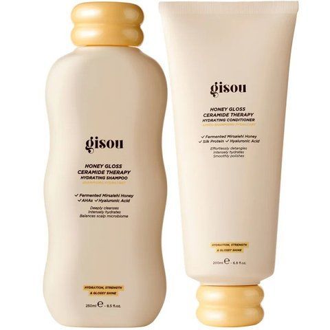 Набор Gisou Honey Gloss Ceramide Cleanse Shampoo + Conditioner (шампунь 250 мл + кондиционер 200 мл) 117844 фото
