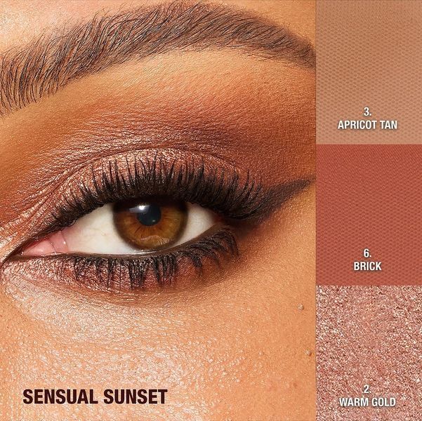 Палетка тіней для повік Charlotte Tilbury Charlotte's Palette Of Beautifying Eye Trends - Sensual Sunset 117664 фото